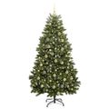vidaXL Umelý vianočný stromček 180 cm 300 LED Teplá biela PVC a oceľ
