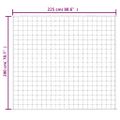 vidaXL Záťažová prikrývka bledokrémová 200x225 cm 13 kg látka