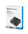 Prevodník CABLETECH ZLA0857-2 audio 1x S/PDIF-KOAX IN | 2x CINCH-JACK 3.5mm OUT stereo