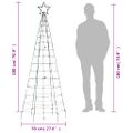 vidaXL LED vianočný stromček s hrotmi 220 LED teplá biela 180 cm