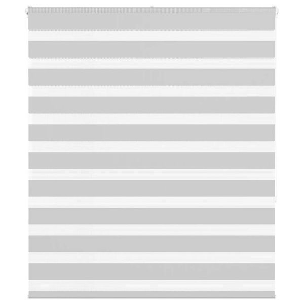 vidaXL Zebra roleta svetlosivá 130x150cm šírka látky 125,9cm polyester