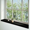 vidaXL Okenný parapet 2 ks hnedočierná 160x20x2 cm dubový masív