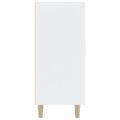 vidaXL Komoda biela 90x34x80 cm kompozitné drevo