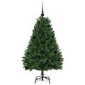 vidaXL Umelý Sklápací Vianočný Stromček Zelená 120 cm PVC a oceľ