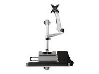 Startech Wall Mount Workstation, Articulating Standing Desk w/ Ergonomic Height Adjustable Monitor Arm & Padded Keyboard Tray, 34" VESA Display, Foldable Wall Mounted Sit Stand Desk - Foldable Standing Desk (WALLSTSI1) - Montážna sada (žrď, držiak na myš, opierka zápästia, pružinové rameno, konzola na montáž na stenu, zásuvka na klávesnicu, držiak monitora, držiak na stenu s uzamykacou doskou, otočné ramená s logom, 2 x otočné ramená, priehradka na myš, pevná doska pre držiak myši, EVA podložka 