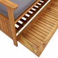 vidaXL Záhradná úložná lavica 120 cm, akáciový masív