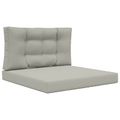 vidaXL Vankúš na vonkajšiu pohovku Polyester Sivá 80 x 80 cm