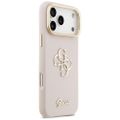 Puzdro Guess Grained Big 4G & Stand Camera pre iPhone 17 Pro Max ružové