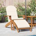 vidaXL Adirondack Záhradná stolička s podnožkou masívne akáciové drevo