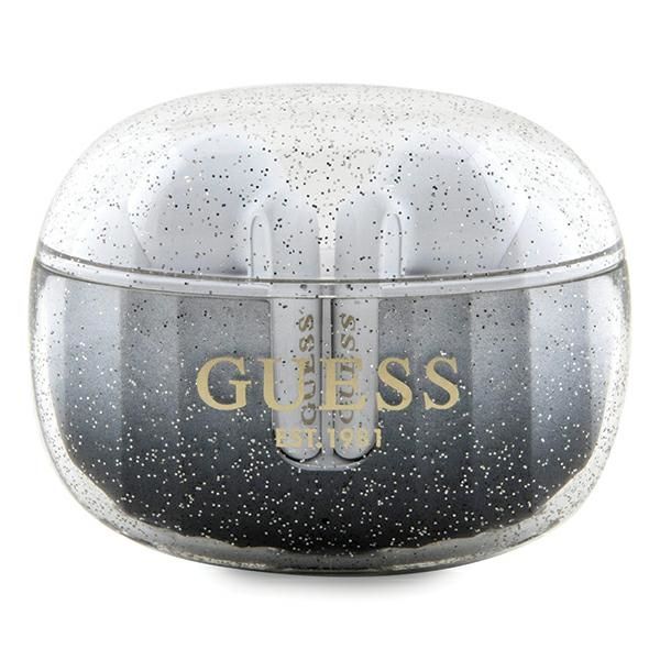 Guess Bluetooth slúchadlá GUTWSHDGKEEK TWS GLITTER GRADIENT čierna