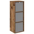 vidaXL Servírovacia skriňa so zásuvkou Staré drevo 30,5 x 27 x 84,5 cm