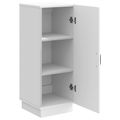 vidaXL Servírovacia skriňa Biela 33 x 34,5 x 87 cm Kompozitné drevo