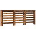 vidaXL Kryt na radiátor staré drevo 205x21,5x83,5 cm kompozitné drevo