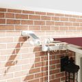 vidaXL Automaticky zaťahovacia markíza s LED burgundská 400x300 cm