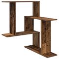 vidaXL Stenná polica Staré drevo 67 x 67 x 87 cm Kompozitné drevo