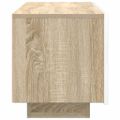 vidaXL TV skrinka biela a dub sonoma 100x35x40 cm drevotrieska