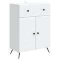 vidaXL Servírovacia skriňa Biela 66 x 34,5 x 90 cm Kompozitné drevo