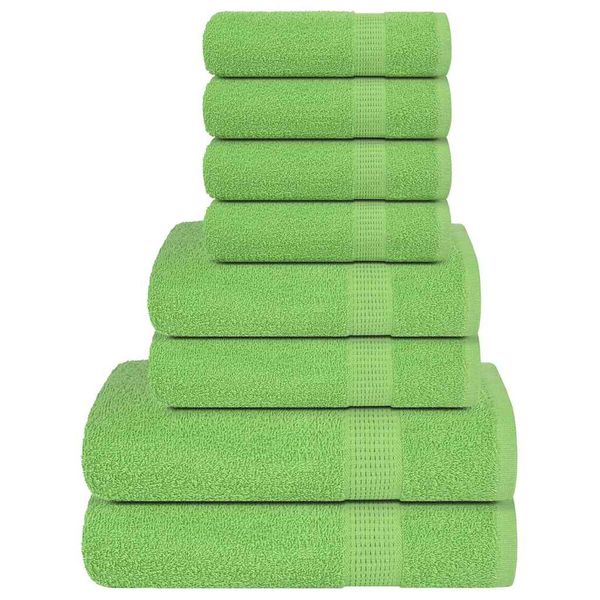 vidaXL 8-dielna sada uterákov FROGN jablkovo zelená 360 g/m²