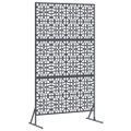 vidaXL Záves na zabezpečenie súkromia 100 x 50 x 180 cm Oceľ