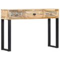 vidaXL Konzolový stolík 110x30x76 cm masívne mangovníkové drevo