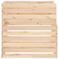 vidaXL Kompostér 80x80x78 cm masívne borovicové drevo