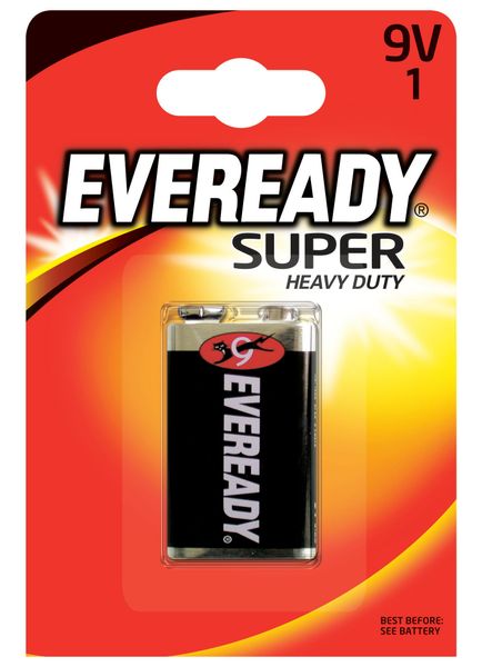 Energizer  Eveready Super Heavy Duty 9V 6F22 zinkovo-chloridová batéria 1ks 7638900227543