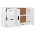 vidaXL Komoda lesklá biela 100x33x59,5 cm spracované drevo