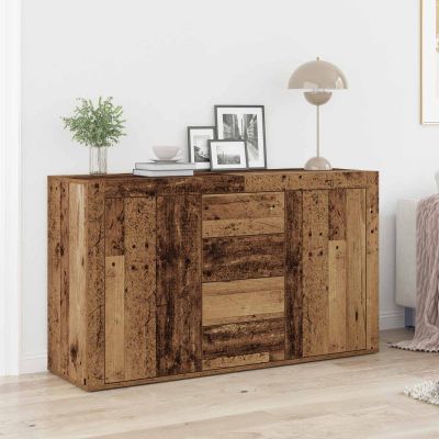 vidaXL Servírovacia skriňa so zásuvkou Staré drevo 120 x 36 x 69 cm