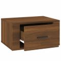 vidaXL Nástenné nočné stolíky 2 ks hnedý dub 50x36x25 cm