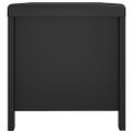 vidaXL Úložný box+podložka, čierny 105x40x45 cm, kompozitné drevo
