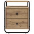 vidaXL Nočný stolík 2 ks Dub artisan Kompozitné drevo