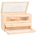 vidaXL Klietka pre škrečka 60x30x35 cm jedľové masívne drevo