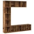 VidaXL skrinky na knihy 3 ks Old Wood Engineered Wood
