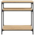 vidaXL Konzolový stolík dub sonoma 75x29x75 cm kompozitné drevo
