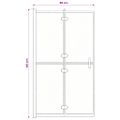 vidaXL Skladací sprchový kút ESG 80x140 cm čierny