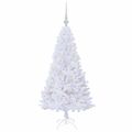 vidaXL Umelý vianočný stromček Biela 120 cm PVC a oceľ