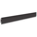 vidaXL Obrubník trávnika 10 ks 103 x 15 cm Oceľ Čierna