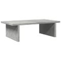 vidaXL Stojan na monitor betónový 50x27x15 cm kompozitné drevo