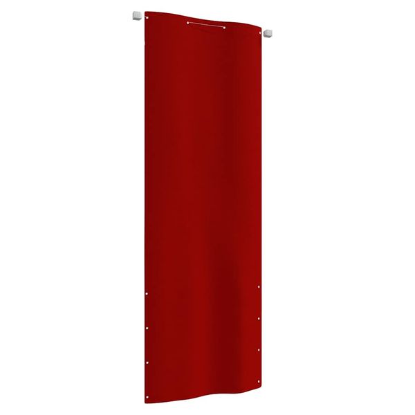 vidaXL Balkónová markíza červená 80x240 cm oxfordská látka