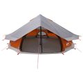 vidaXL Tipi stan 20-miestny Šedá a oranžová Polyester a oceľ