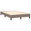 vidaXL Boxspring posteľ s matracom sivohnedý 120x200 cm látka