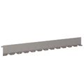 vidaXL Obrubník trávnika 10 ks 102 x 10 x 4 cm Oceľ Hrdzavý