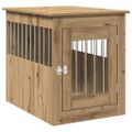 vidaXL Nábytok pre prepravku pre psa Artisan Dub 55x75x65 cm Drevo