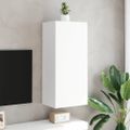 vidaXL TV nástenná skrinka biela 40,5x30x90 cm kompozitné drevo