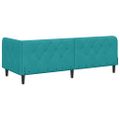 vidaXL Rohový rám postele Tyrkysová 80 x 200 cm Zamat