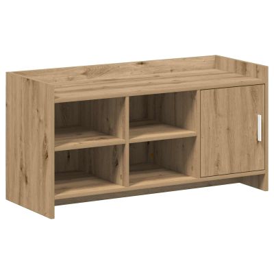 vidaXL Skriňa na topánky s úložiskom Dub artisan 100 x 39,5 x 51 cm