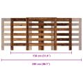 vidaXL Kryt na radiátor staré drevo 205x21,5x83,5 cm kompozitné drevo