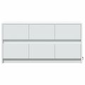 vidaXL TV stolík s LED biely 100x34x50 cm kompozitné drevo