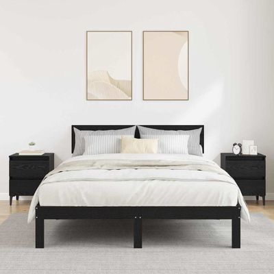 vidaXL Nočný stolík 2 pcs Čierny dub 40 x 35 x 50 cm Kompozitné drevo