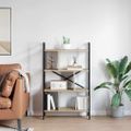 vidaXL Regál na knihy 7 úrovní 75 x 30 x 123,5 cm Kompozitné drevo
